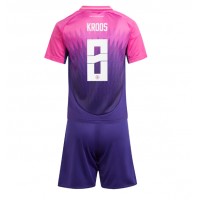 Maglia Calcio Germania Toni Kroos #8 Seconda Divisa Bambino Europei 2024 Manica Corta (+ pantaloncini)